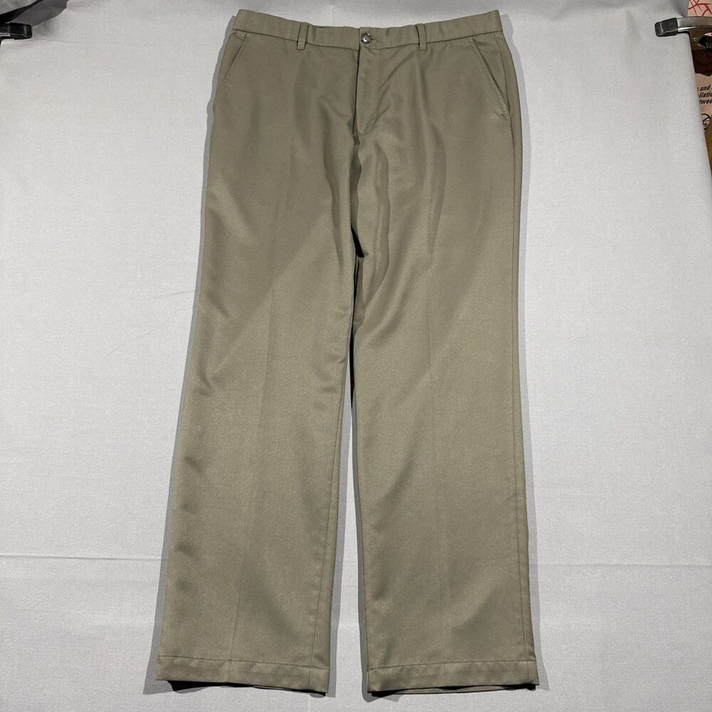 Greg Norman Men's Gray Stretch Performance Golf Pants (Size 36x32).